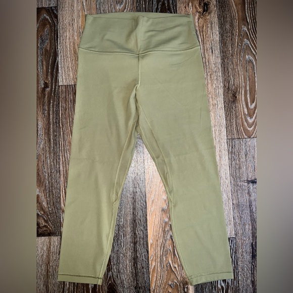 Lululemon Align High Rise Crop 23” Bronze Green - Picture 1 of 4